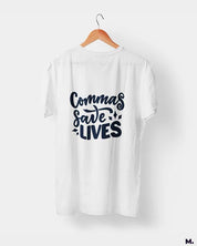 printed t shirts - Commas save lives  - MUSELOT