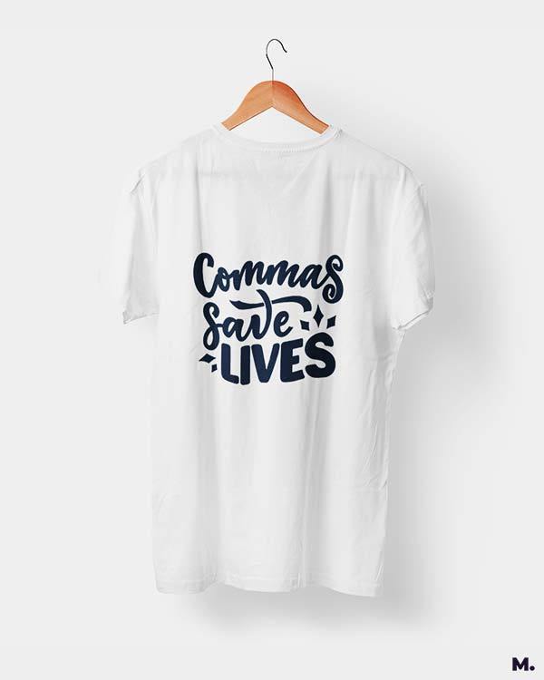printed t shirts - Commas save lives  - MUSELOT