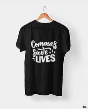 printed t shirts - Commas save lives  - MUSELOT