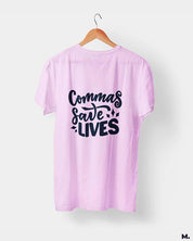 printed t shirts - Commas save lives  - MUSELOT