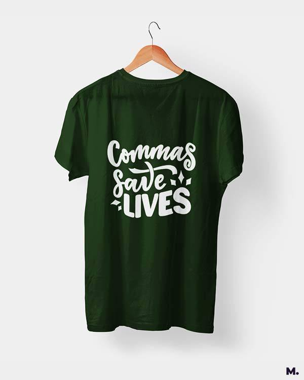 printed t shirts - Commas save lives  - MUSELOT