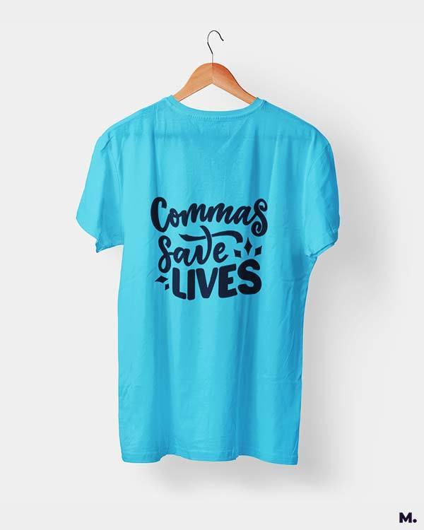 printed t shirts - Commas save lives  - MUSELOT