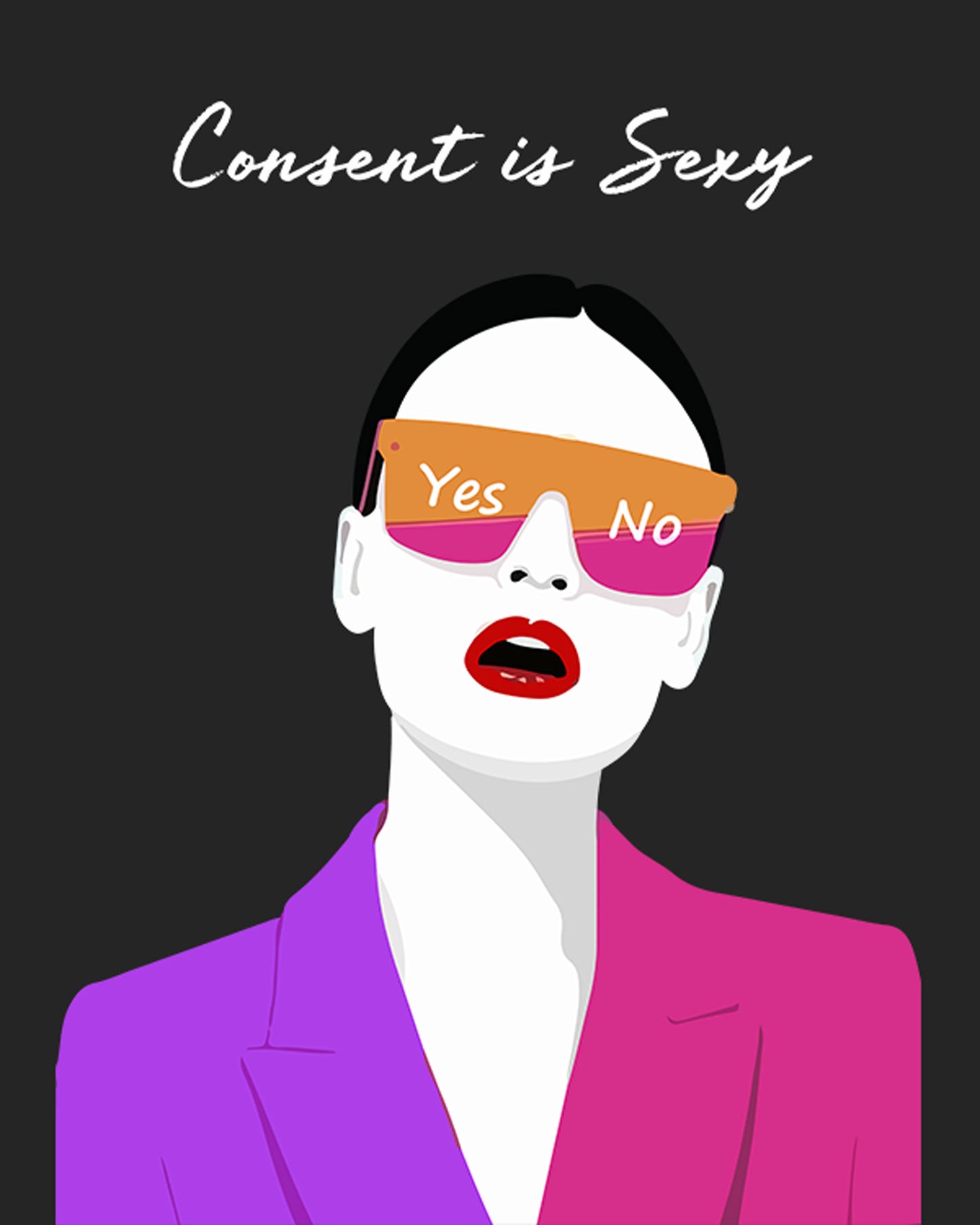 Consent is sexy - Feminism art work