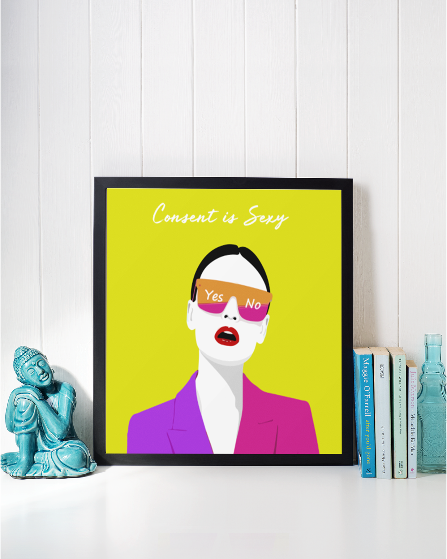 Consent is sexy framed posters - Muselot
