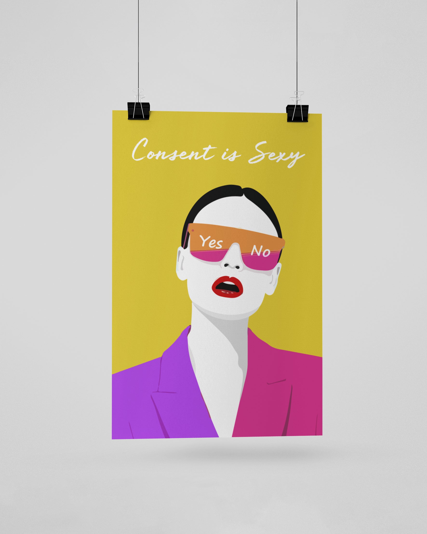 Consent is sexy unframed posters - Muselot