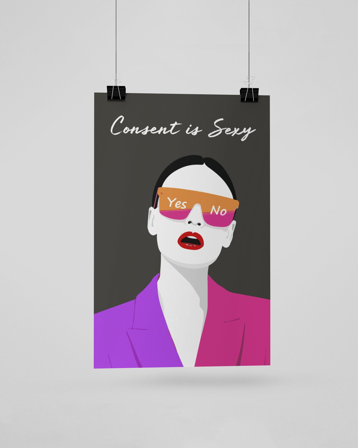 Consent is sexy unframed posters - Muselot