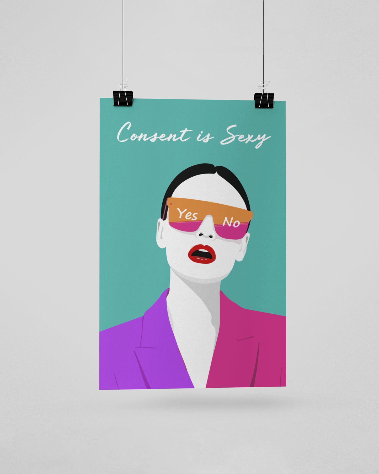 Consent is sexy unframed posters - Muselot