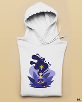 Creativity unlocked printed hoodies