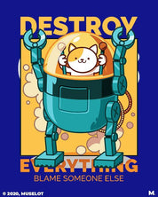 printed t shirts - Destroy everything  - MUSELOT