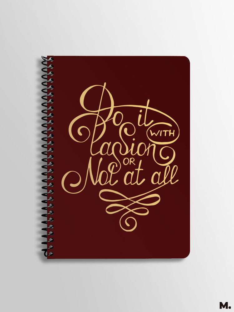 Printed notebooks - Do it with passion - MUSELOT