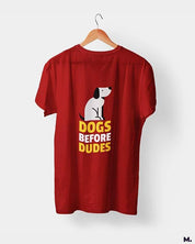 printed t shirts - Dogs before dudes  - MUSELOT