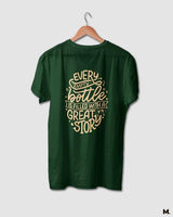 Empty bottle & great stories printed t shirts