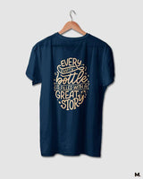 Empty bottle & great stories printed t shirts