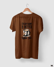 printed t shirts - Everything is better with tea  - MUSELOT