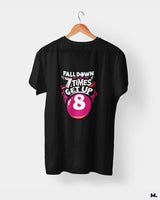Fall down 7 times, get up 8 printed t shirts
