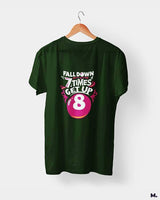 Fall down 7 times, get up 8 printed t shirts
