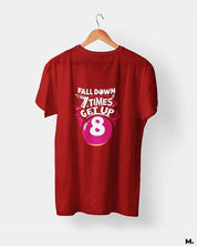 printed t shirts - Fall down 7 times, get up 8  - MUSELOT