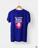 Fall down 7 times, get up 8 printed t shirts