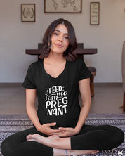 Printed t shirts - Feed me I am pregnant  - MUSELOT