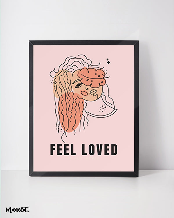Feel loved posters on motivation by Muselot