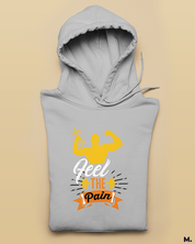 Printed hoodies - Feel the pain  - MUSELOT