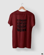 printed t shirts - Fitness is like marriage  - MUSELOT