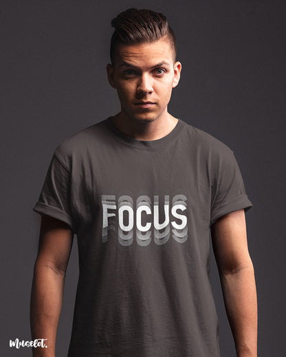 Focus printed t shirts for motivation at Muselot