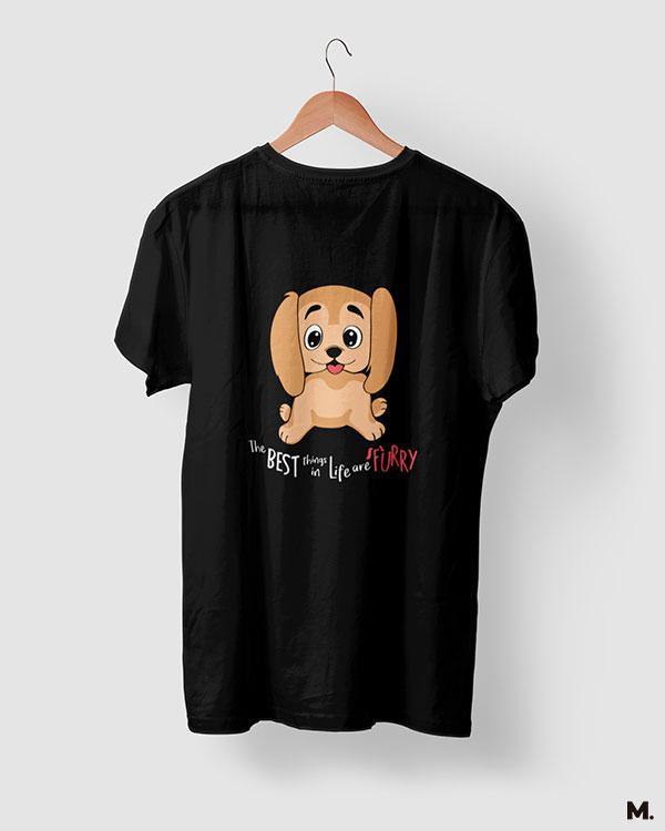 printed t shirts - Furry pals are the best  - MUSELOT