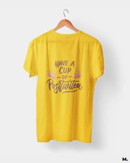 printed t shirts - Have a cup of positivitea  - MUSELOT