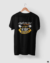Black printed t shirts for fitness motivation - One day it'll be warm up  - MUSELOT