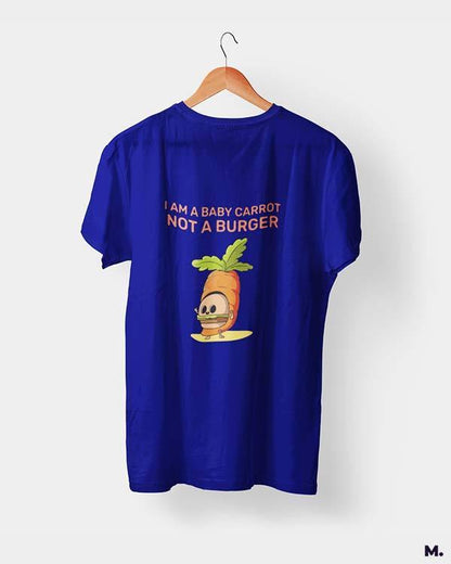 printed t shirts - Baby carrot, not a burger  - MUSELOT