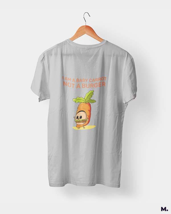 printed t shirts - Baby carrot, not a burger  - MUSELOT