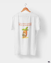 printed t shirts - Baby carrot, not a burger  - MUSELOT