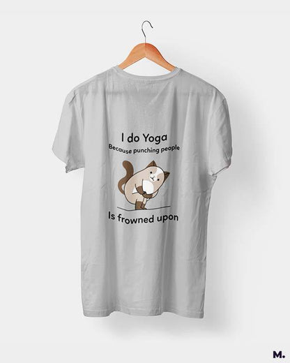 printed t shirts - Do yoga to avoid punching  - MUSELOT