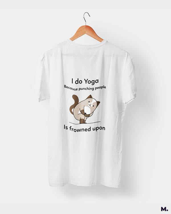 printed t shirts - Do yoga to avoid punching  - MUSELOT