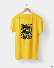Printed t shirts - I don't sweat, I sparkle  - MUSELOT
