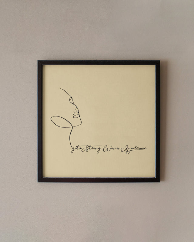 I got a strong women syndrome printed posters framed - Muselot