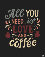 printed t shirts - Love and coffee - MUSELOT