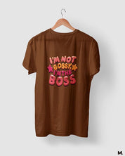 printed t shirts - I am the boss  - MUSELOT