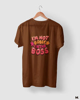 I am the boss printed t shirts