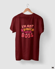 printed t shirts - I am the boss  - MUSELOT