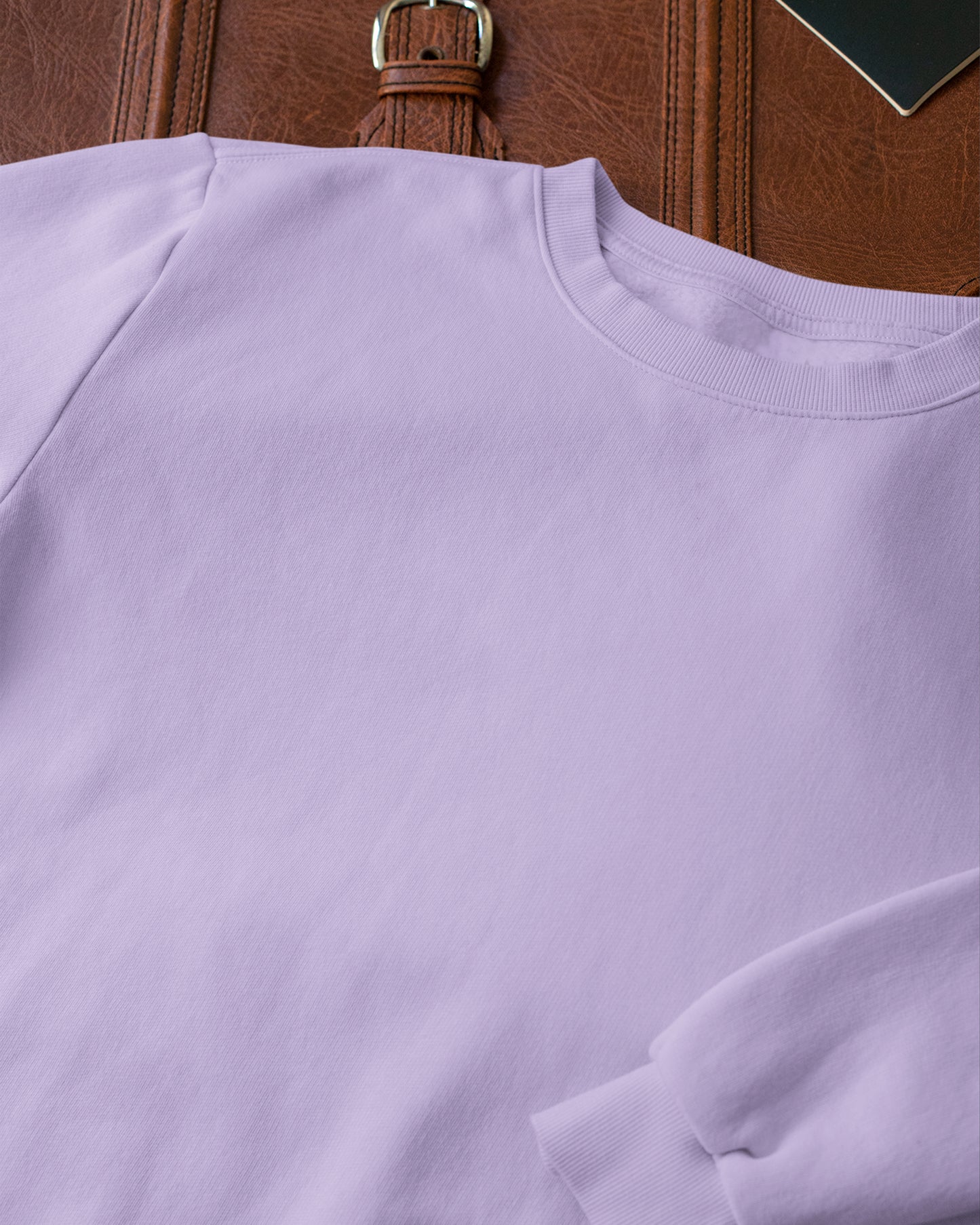 Iris lavender plain sweatshirt for men and women online - Muselot