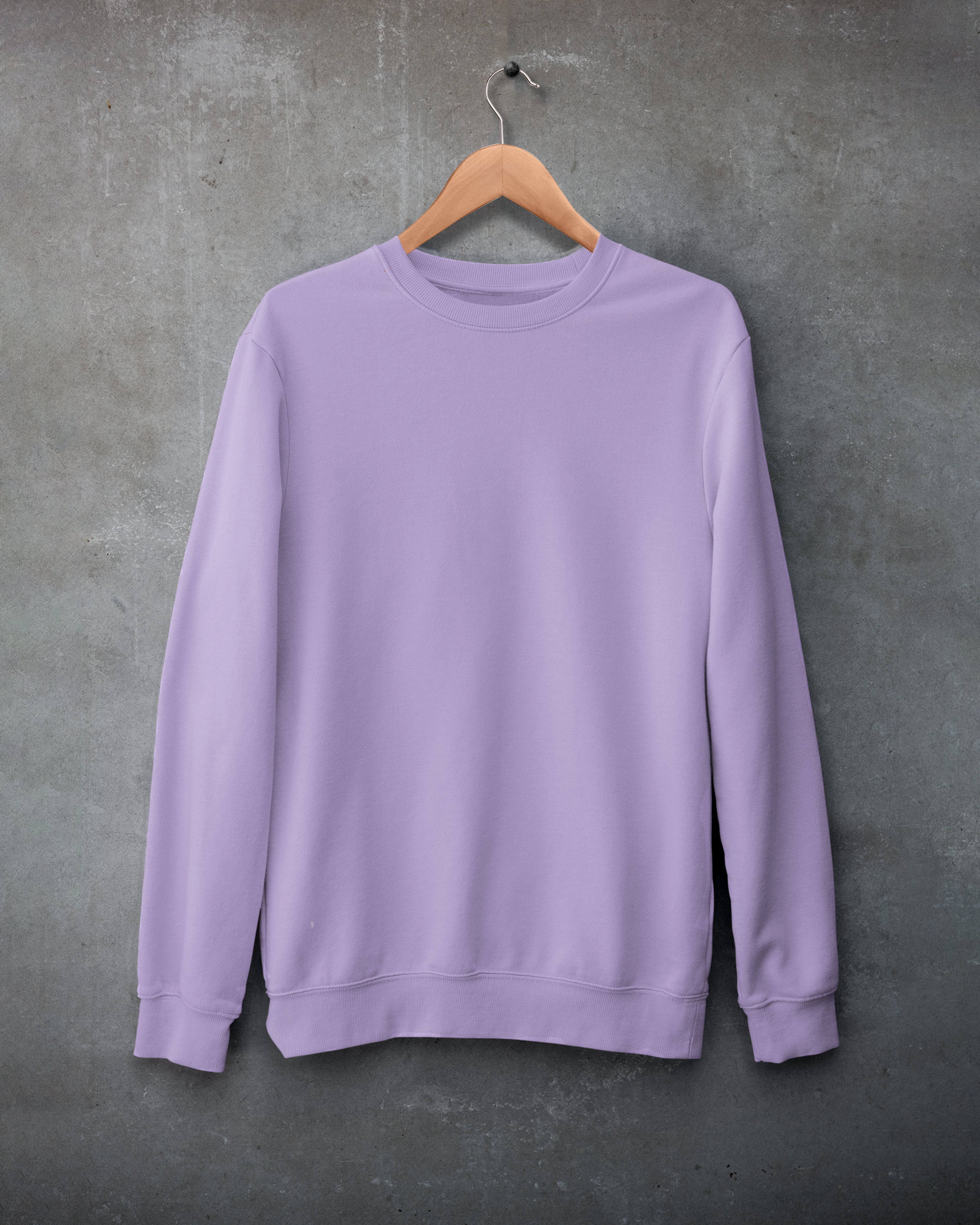 Iris lavender plain sweatshirt for men and women online - Muselot
