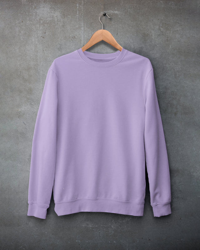 Iris lavender plain sweatshirt for men and women online - Muselot