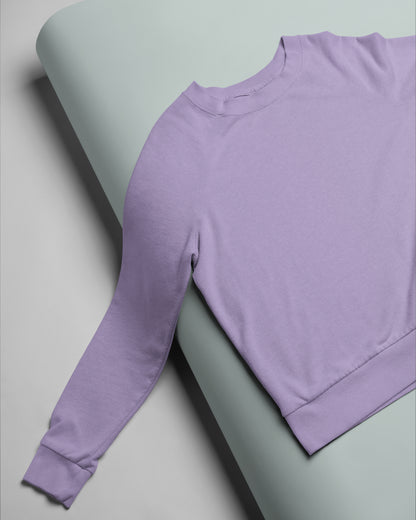 Iris lavender plain sweatshirt for men and women online - Muselot
