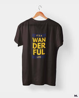 It's a wanderful life printed t shirts