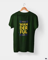It's a wanderful life printed t shirts