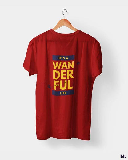 printed t shirts - It's a wanderful life  - MUSELOT