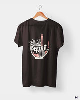 Just beat it printed t shirts