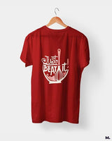 Just beat it printed t shirts